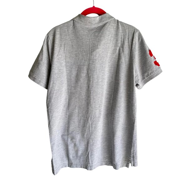 U.S. POLO ASSN. Regular Fit Heather Gray Player 3 Mens Polo, M - Picture 2 of 5